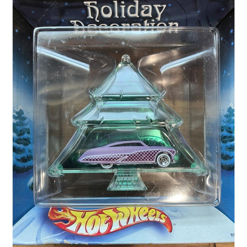 2002 Hot Wheels - Holiday Decoration - Purple Passion 1949 Mercury Pink Checker